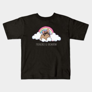 french bulldog raimbow for frenchie lover Kids T-Shirt